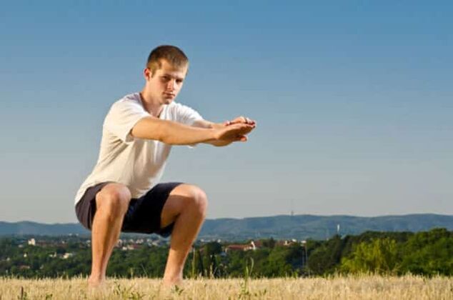 Squats are an effective exercise for prostatitis prevention